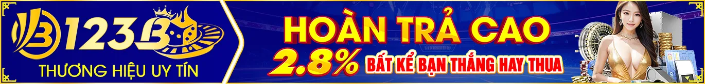 Nhà cái 123123dd khuyến mãi hoàn trả cao 2.8%